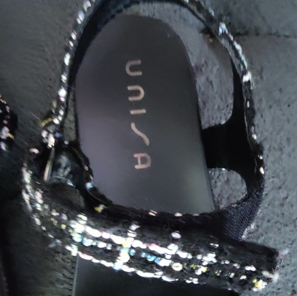 Unisa Black and White Platform Sandals Size 10M - Picture 5 of 5